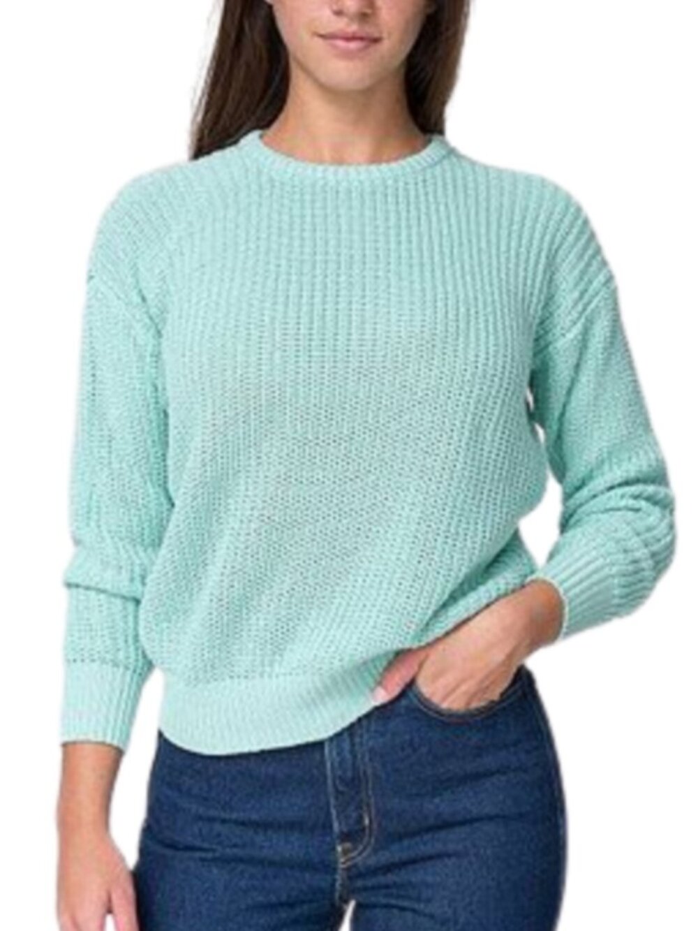 American Apparel Mint Fisherman Sweater